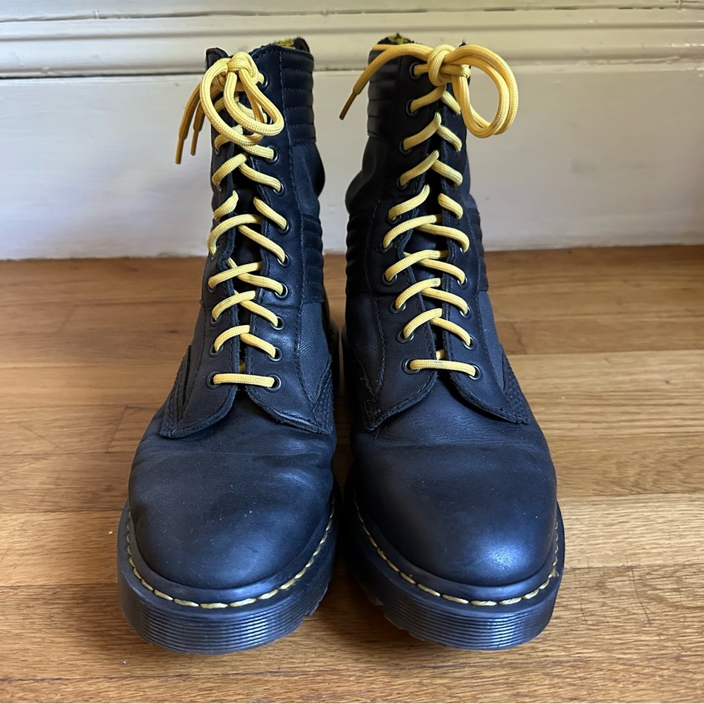 ⚡️DOC Dr. Martens Black Baden Moto 1490 Boots UNISEX UK8 EU42 US: M9 W10 - Picture 2 of 8